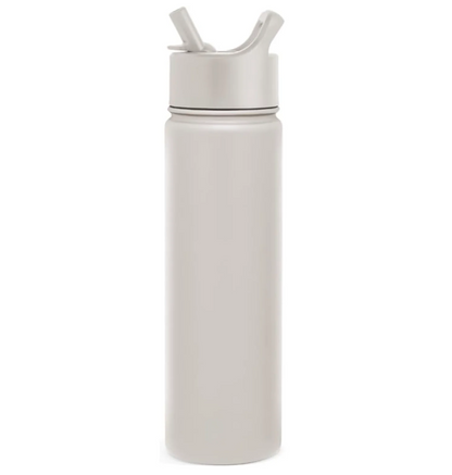 AquiorFilters Almond Birch 22oz Insulated Water Bottle with Straw – BPA-Free, Leak-Proof, Stainless Steel