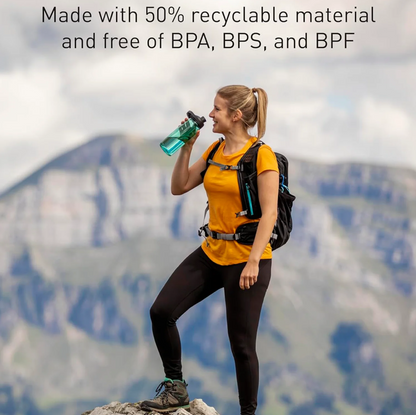 AquiorFilters Chute Mag Water Bottle with Magnetic Cap – BPA-Free Tritan Renew Plastic